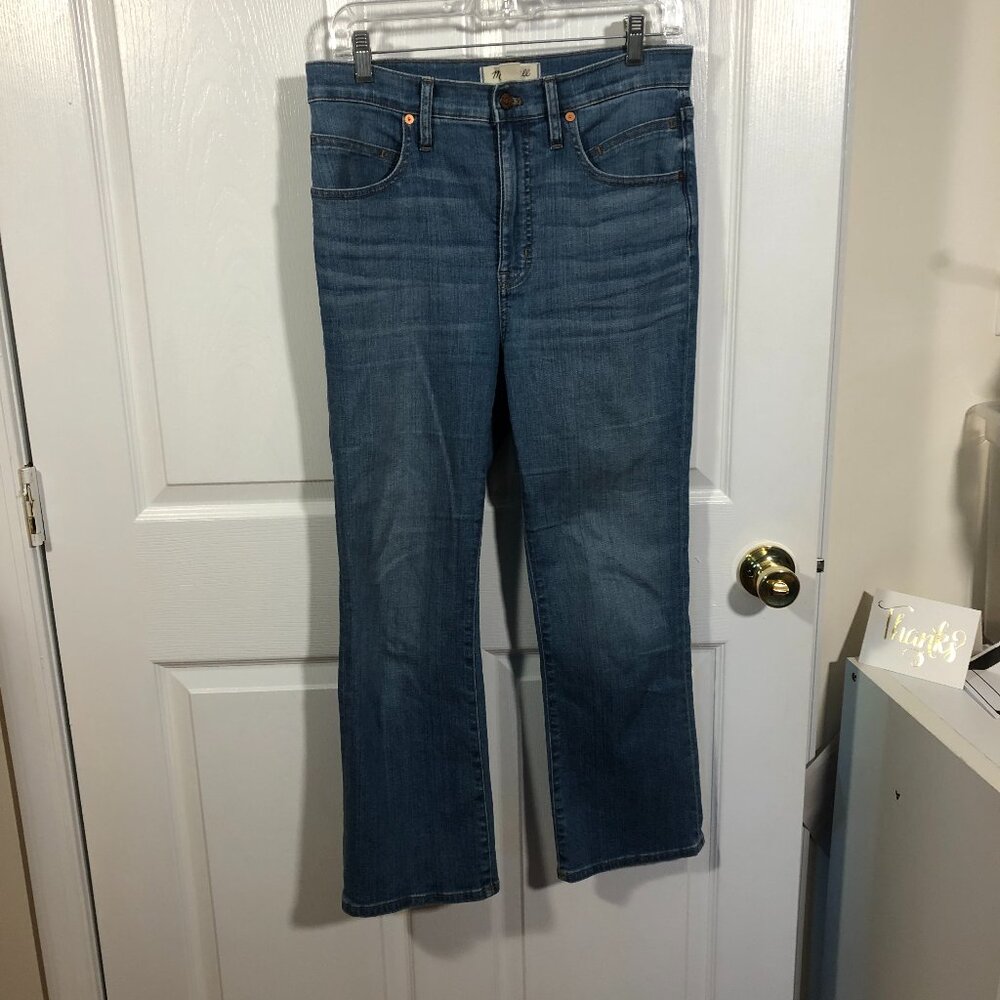 Madewell women jeans, two way stretch, Cali demi-boot, size 28